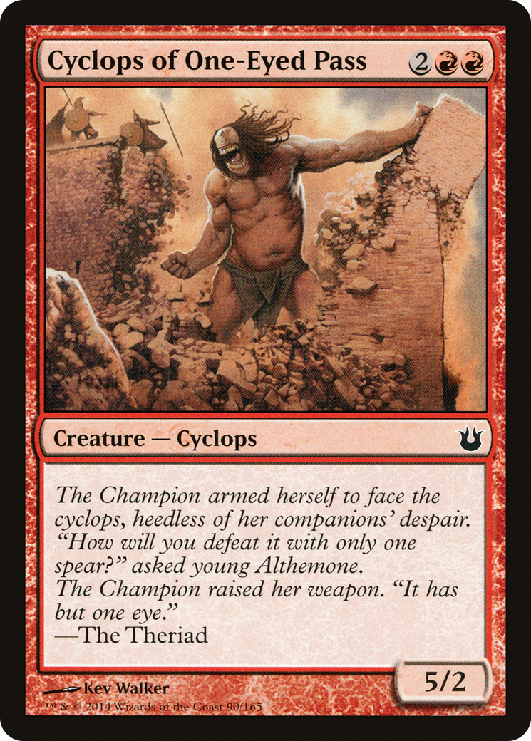 Cyclops of One-Eyed Pass (BNG-090) - Born of the Gods Foil
