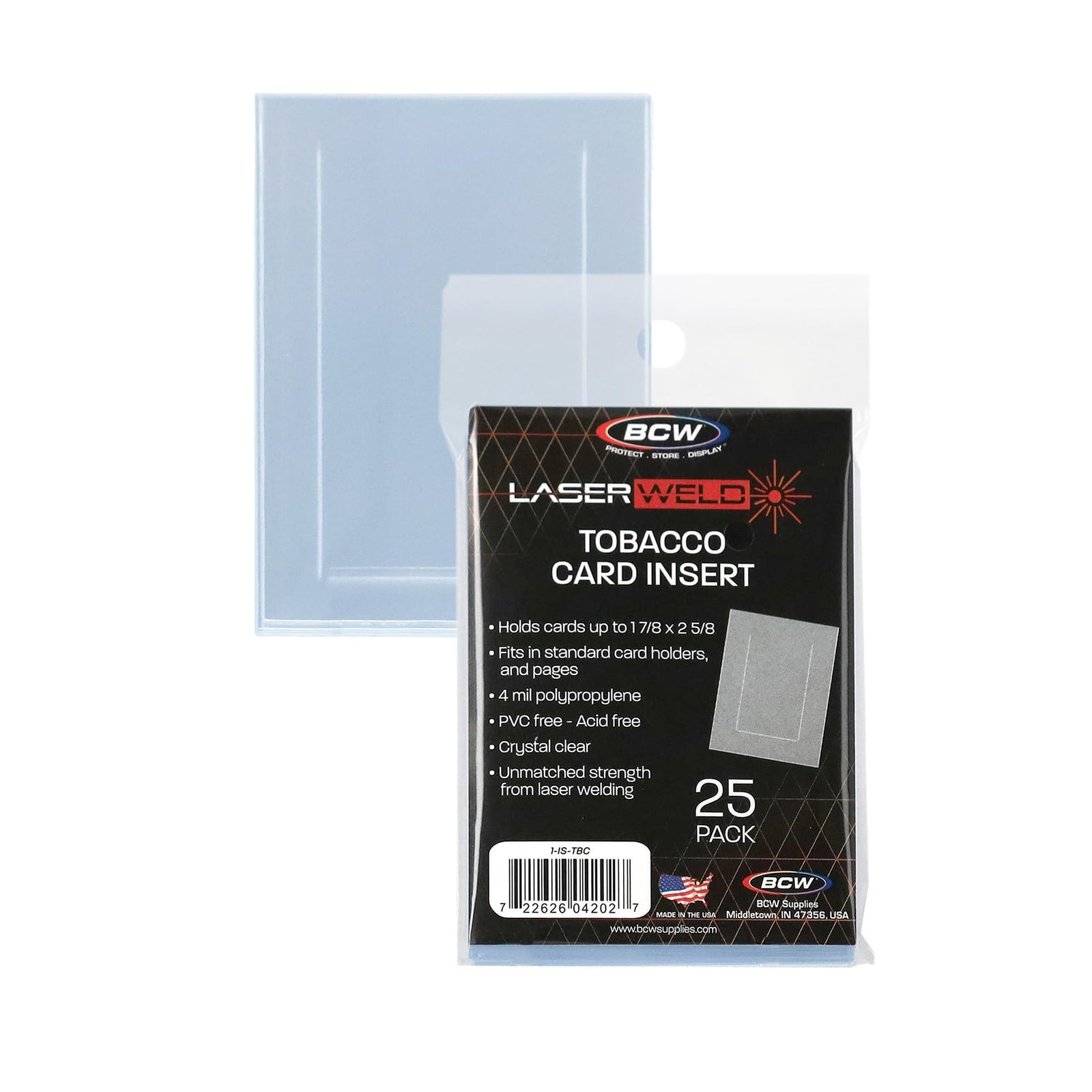 BCW Tobacco Card Laserweld Insert Sleeves (25ct)