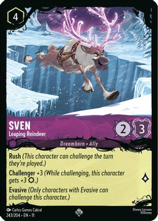 Sven - Leaping Reindeer (243/204) - Illumineers Quest The Great Hunny Rescue Cold Foil