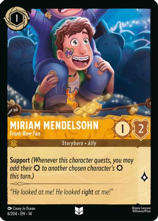 Miriam Mendelsohn - Front-Row Fan (6/204) - Hyperia City Cold Foil