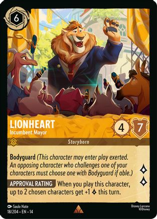 Lionheart - Incumbent Mayor (18/204) - Hyperia City