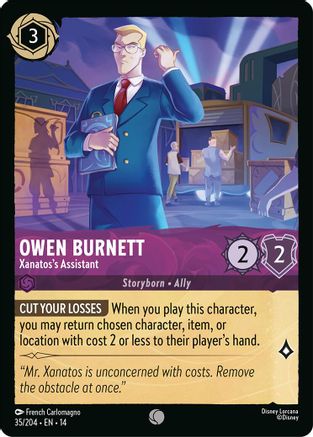 Owen Burnett - Xanatos's Assistant (35/204) - Hyperia City