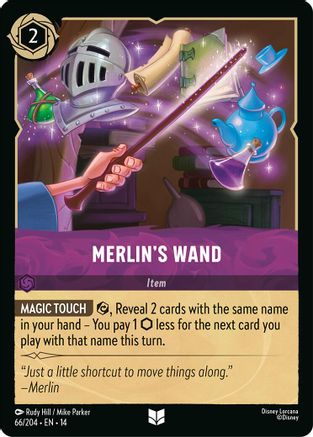 Merlin's Wand (66/204) - Hyperia City Cold Foil