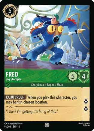 Fred - Big Stomper (91/204) - Hyperia City Cold Foil