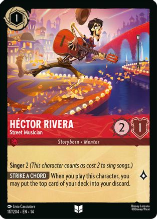 Hector Rivera - Street Musician (117/204) - Hyperia City Cold Foil