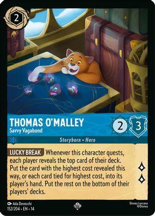 Thomas O'Malley - Savvy Vagabond (152/204) - Hyperia City Cold Foil