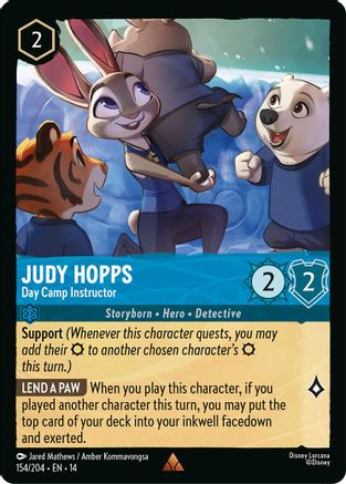 Judy Hopps - Day Camp Instructor (154/204) - Hyperia City Cold Foil