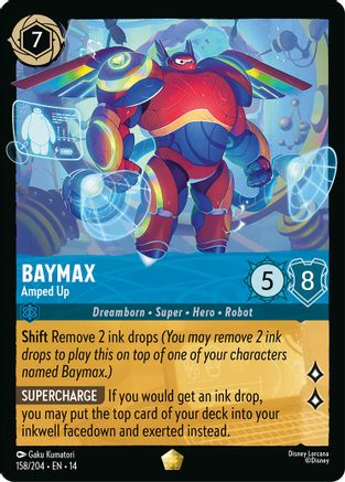 Baymax - Amped Up (158/204) - Hyperia City Cold Foil