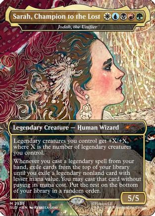 Sarah, Champion to the Lost - Jodah, the Unifier (SLD-2839) - Secret Lair Drop Series