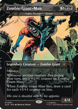Zombie Giant-Man - Vogar, Necropolis Tyrant (SLD-2591) - Secret Lair Drop Series Foil