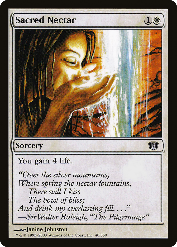 Sacred Nectar (8ED-040) - 8th Edition Foil