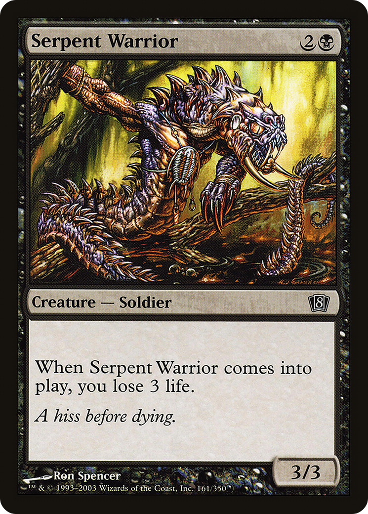 Serpent Warrior (8ED-161) - 8th Edition Foil