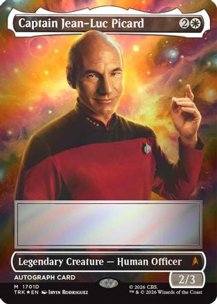 Captain Jean-Luc Picard (Borderless) (Signed) (TRK-1701) - Star Trek Foil