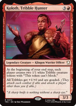 Koloth, Tribble Hunter (Surge Foil) (TRC-072) - Commander: Star Trek Foil