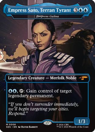 Empress Sato, Terran Tyrant - Empress Galina (Borderless) (SDS-006) - Star Trek: Stardates Foil