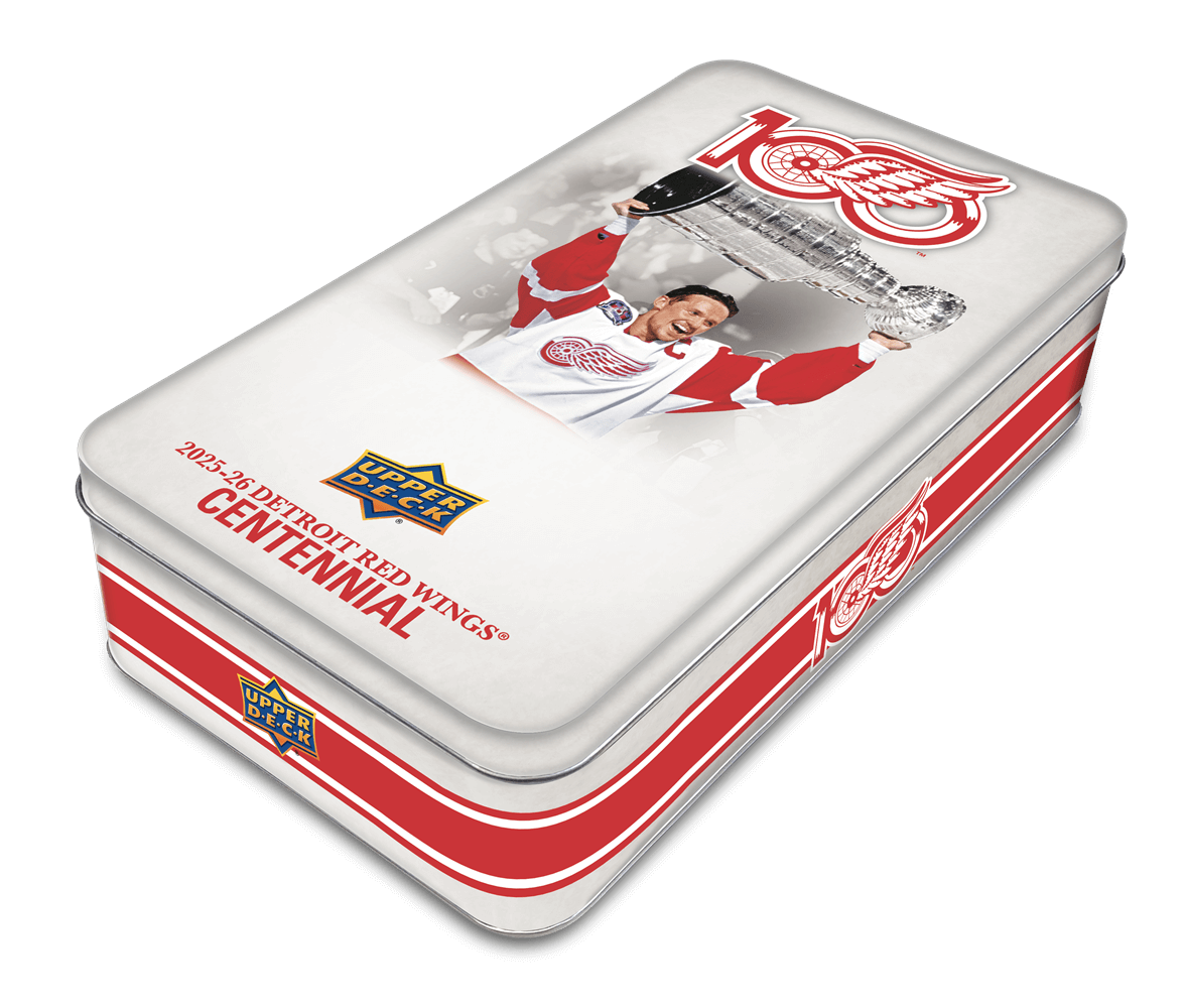 2025-26 Upper Deck Detroit Red Wings Centennial Hobby Tin