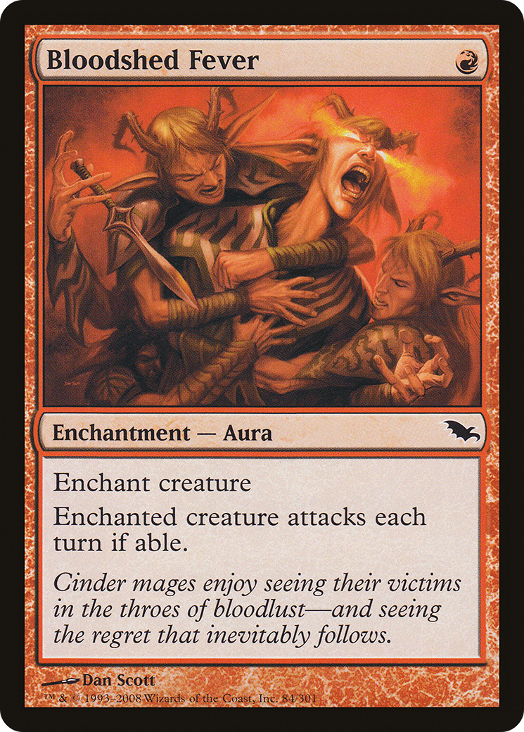 Bloodshed Fever (SHM-084) - Shadowmoor Foil