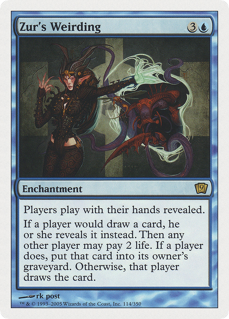 Zur's Weirding (9ED-114) - 9th Edition Foil