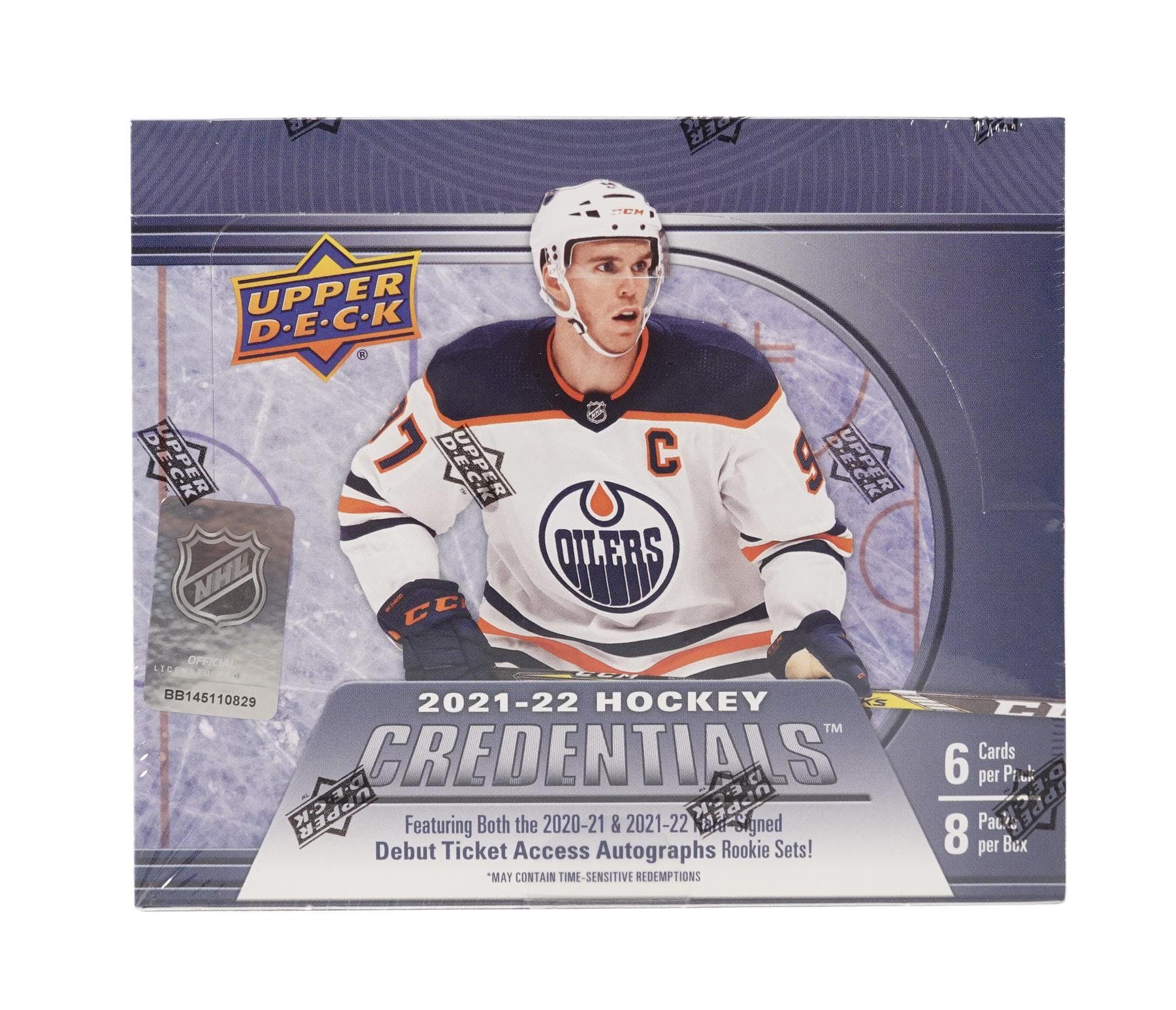 2021-22 Upper Deck Credentials Hockey Hobby Box | Eastridge Sports Cards