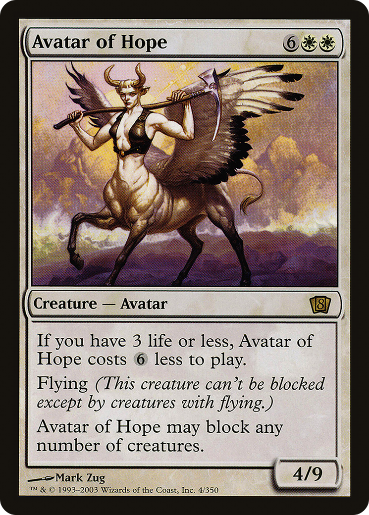 Avatar of Hope (8ED-004) - 8th Edition