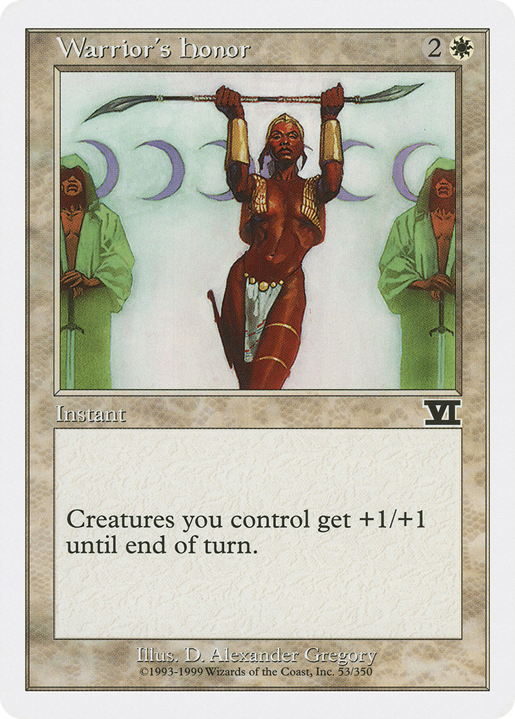 Warrior's Honor (6ED-053) - Classic Sixth Edition