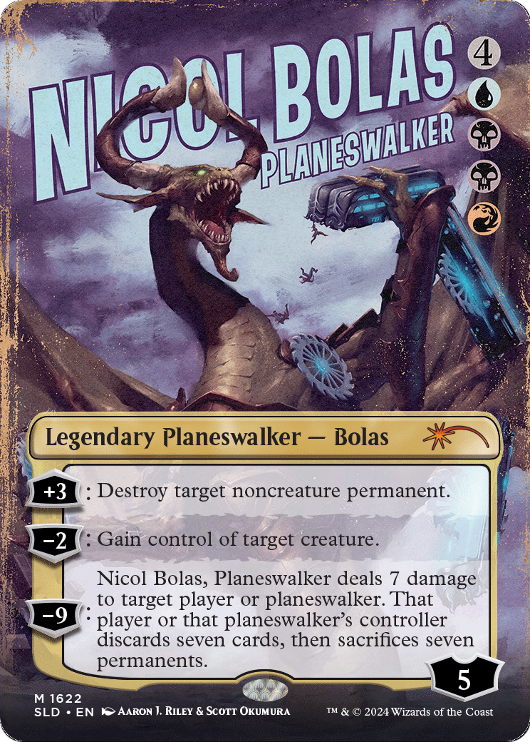 Nicol Bolas, Planeswalker (SLD-1622) - Secret Lair Drop (Borderless)
