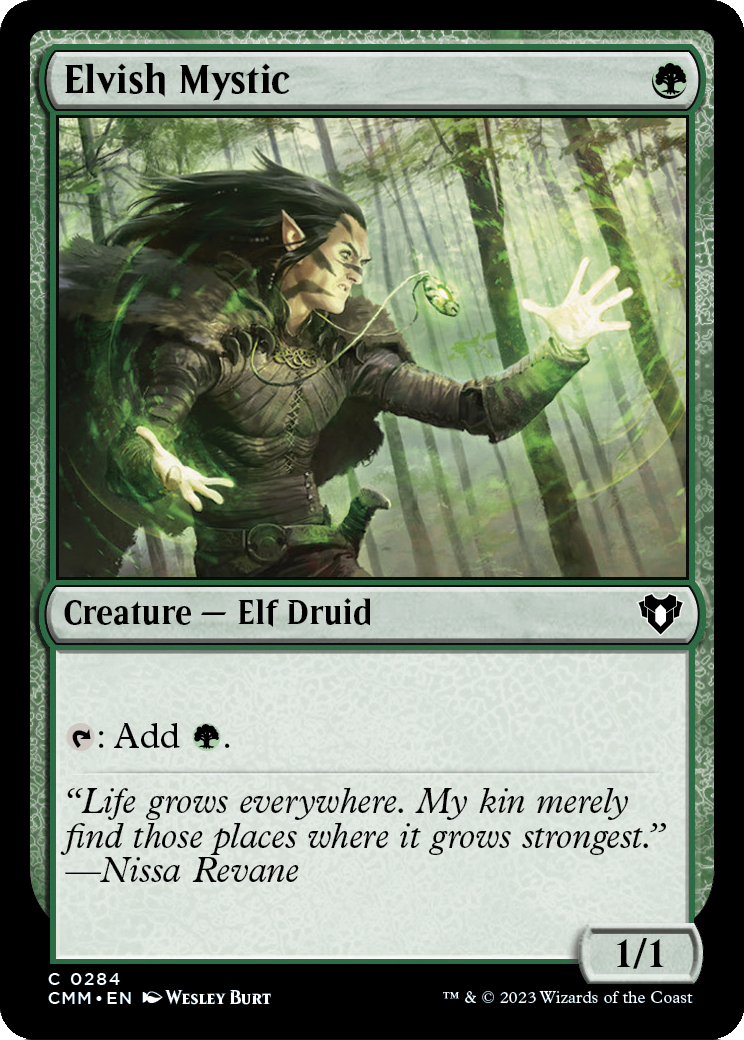 Elvish Mystic (CMM-284) - Commander Masters