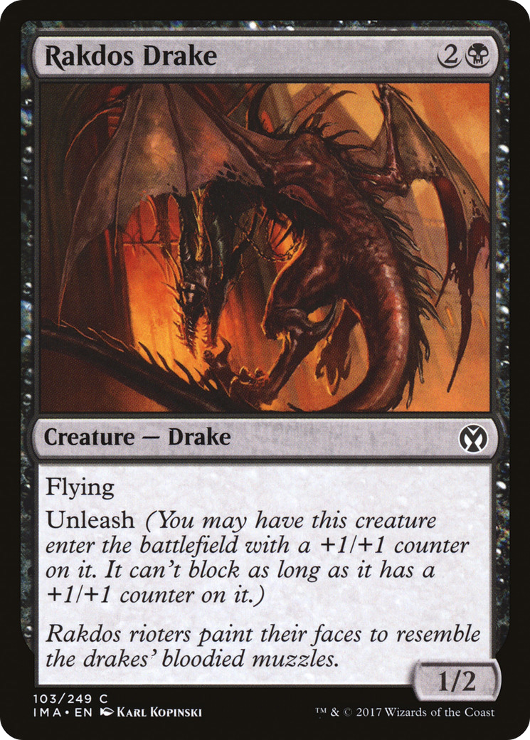 Rakdos Drake (IMA-103) - Iconic Masters Foil