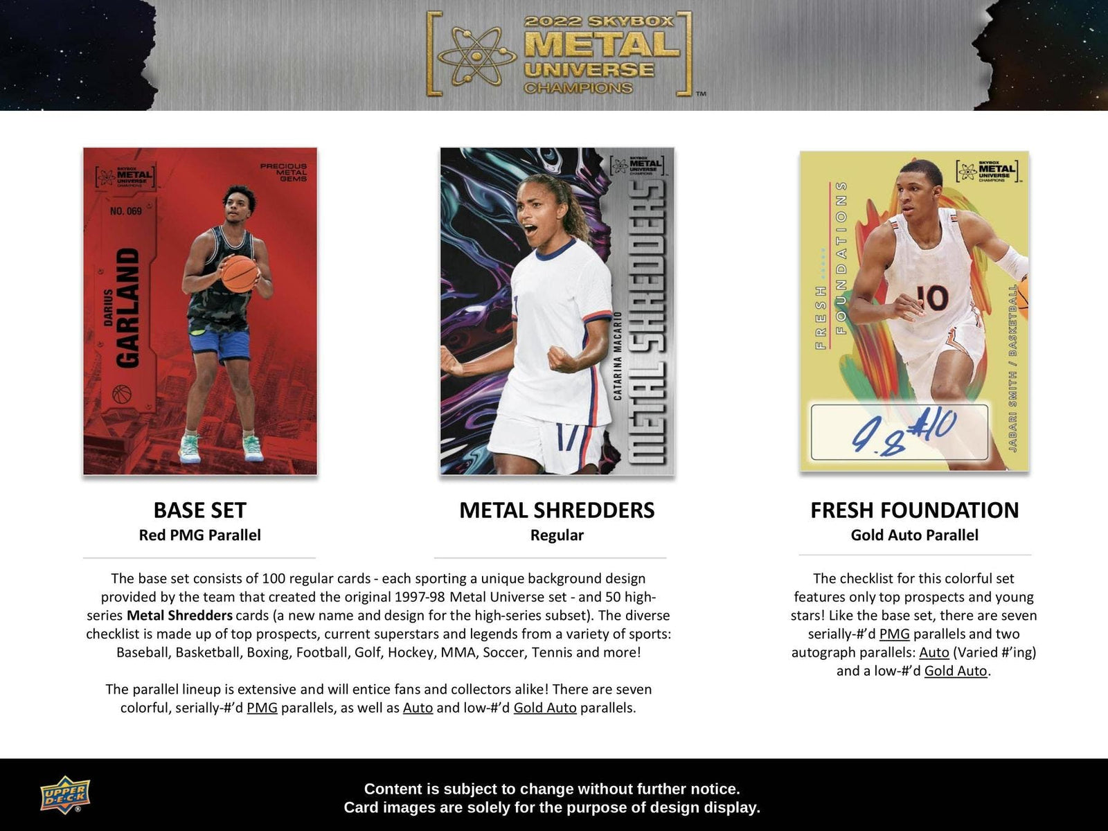2022 Upper Deck Skybox Metal Universe Champions Hobby Pack