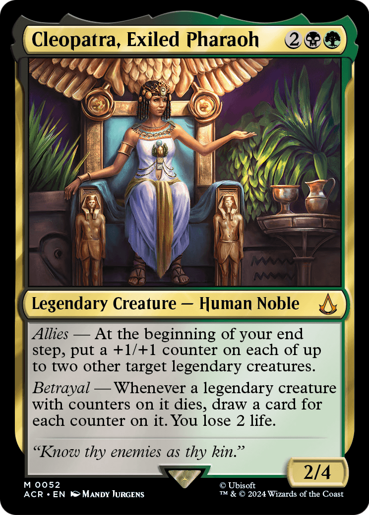 Cleopatra, Exiled Pharaoh (ACR-052) - Assassin's Creed Foil