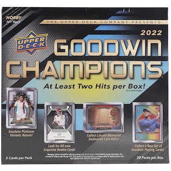 2022 Upper Deck Goodwin Champions Hobby Box | Eastridge Sports Cards