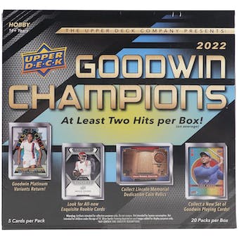 2022 Upper Deck Goodwin Champions Hobby Box
