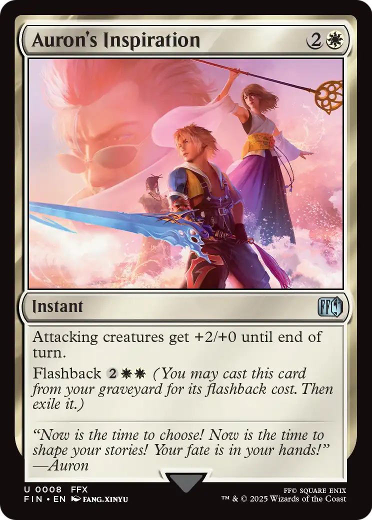 Auron's Inspiration (FIN-008) - FINAL FANTASY Foil