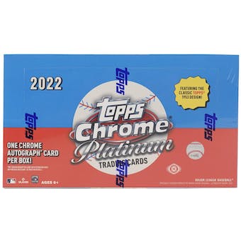 2022 Topps Chrome Platinum Anniversary Baseball Hobby Box | Eastridge Sports Cards