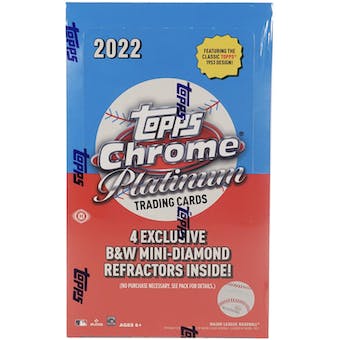 2022 Topps Chrome Platinum Anniversary Baseball Hobby Box - Lite