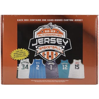 2022-23 Leaf Mystery Autographed Basketball Jersey Hobby Box | Eastridge Sports Cards