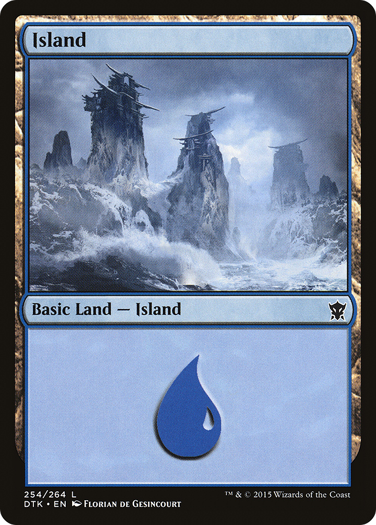 Island (254) (DTK-254) - Dragons of Tarkir Foil