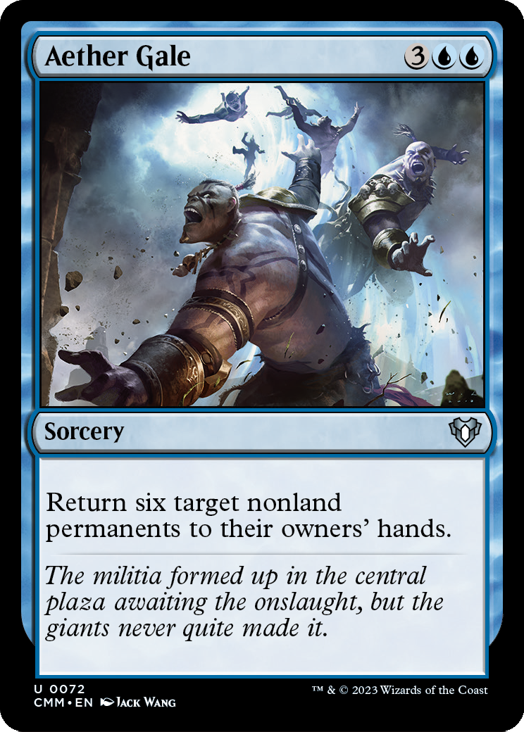 Aether Gale (CMM-072) - Commander Masters Foil