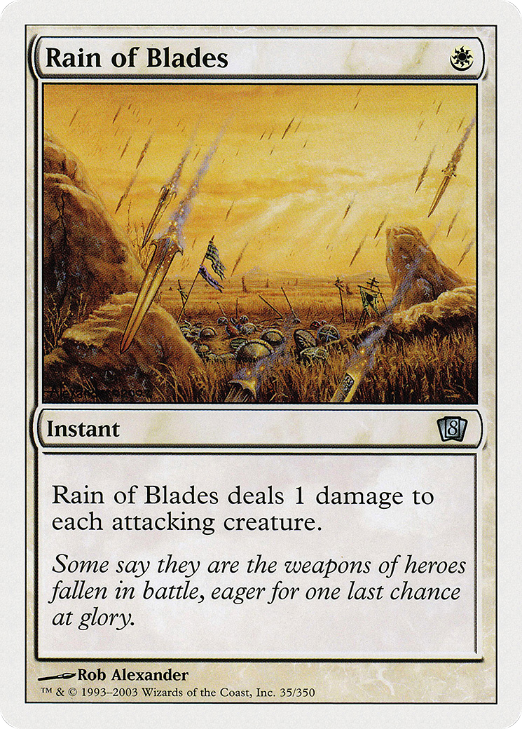 Rain of Blades (8ED-035) - 8th Edition Foil