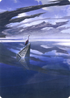 Seachrome Coast // Seachrome Coast (AZNR-031) - Zendikar Rising Art Series (Borderless) Foil