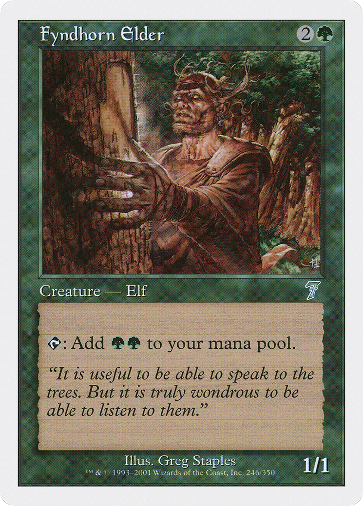 Fyndhorn Elder (7ED-246) - 7th Edition Foil