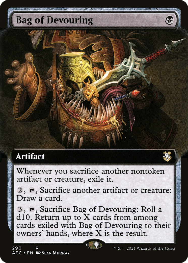 Bag of Devouring (Extended Art) (AFC-290) - Forgotten Realms Commander: (Extended Art)