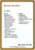 1998 Randy Buehler Decklist Card (WCD-) - World Championship Decks 1998