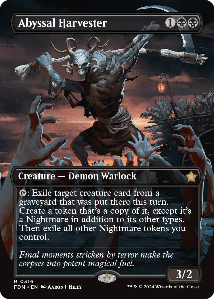 Abyssal Harvester (Borderless) (FDN-316) - Foundations