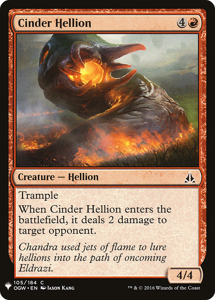 Cinder Hellion (LIST-105) - The List