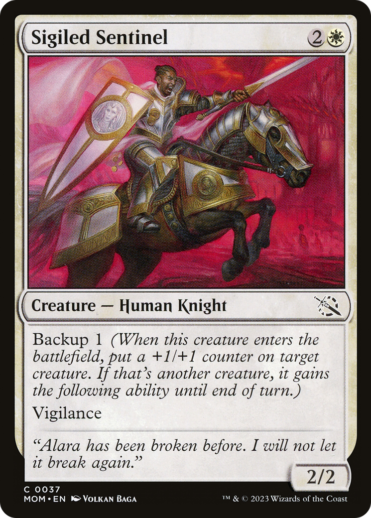 Sigiled Sentinel (MOM-037) - March of the Machine Foil