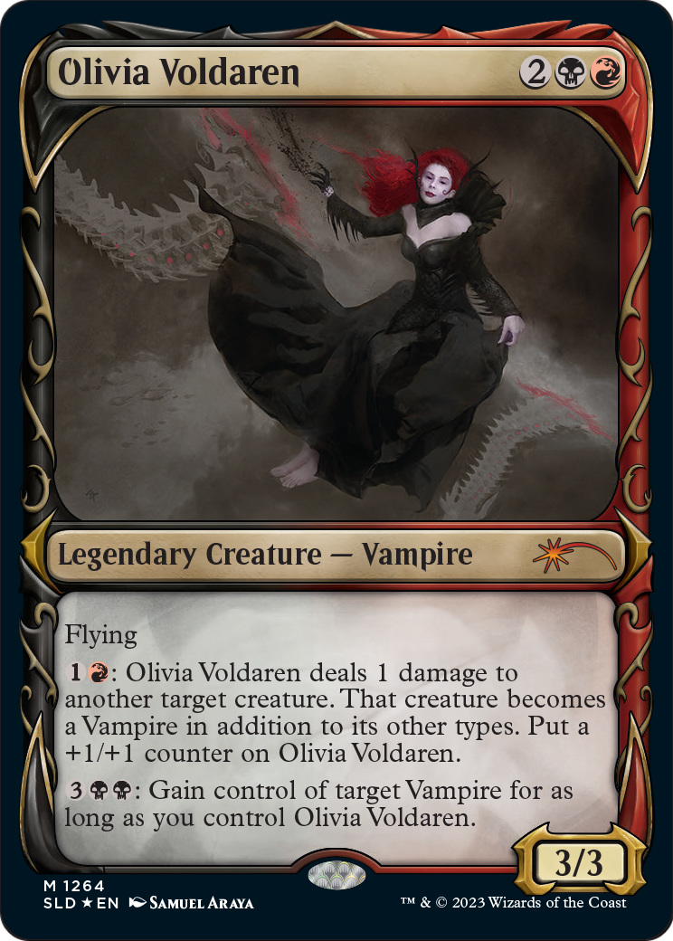 Olivia Voldaren (Halo Foil) (SLD-1264) - Secret Lair Drop: (Showcase) Foil