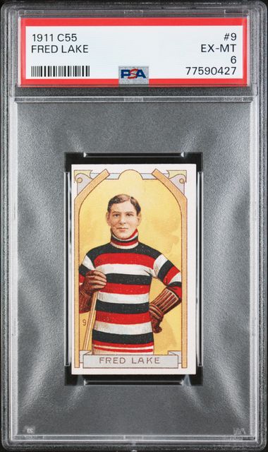 1911-12 C55 #9 Fred Lake PSA 6 | Eastridge Sports Cards