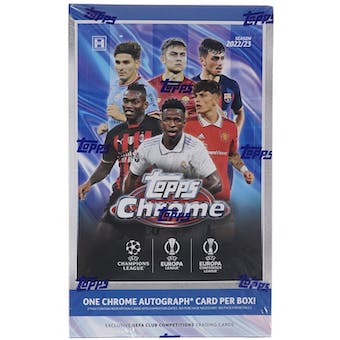 2022-23 Topps Chrome UEFA Club Competitions Soccer Hobby Box | Eastridge Sports Cards