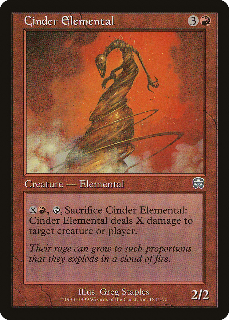 Cinder Elemental (MMQ-183) - Mercadian Masques Foil